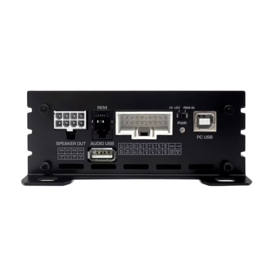 ZAPCO Louis (HB 410 ADSP) Zintegrowany 10-kanałowy DSP / 8-kanałowy wzmacniacz klasy AB 4 wejścia / 10 wyjść RCA; 4 x 70 W, Bluetooth 5.1 i odtwarzacz